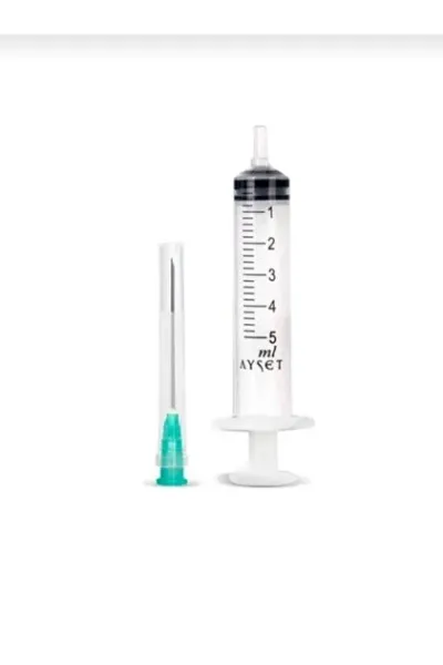 Ayset Enjektör 5 cc 3 Parça Yeşil - 1800'lü Koli